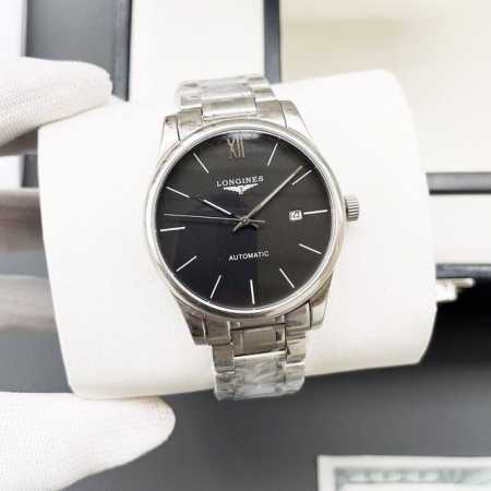 白壳 金壳 钢带+20浪琴-Longines火爆新品 搭载全自动机械机芯 316精钢表壳 简约时尚 优雅尊贵 矿物质强化玻璃镜面 真牛皮表带 商务休闲 精致型男 - 点击图像关闭