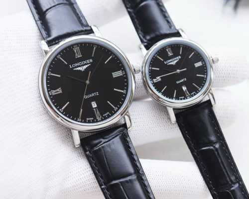 白壳 金壳 钢带20 品牌：浪琴-Longines 类型：情侣腕表 壳套：顶级版316精钢l 表带：进口小牛皮表带 316L精钢表带 机芯：进口石英机芯 镜面：