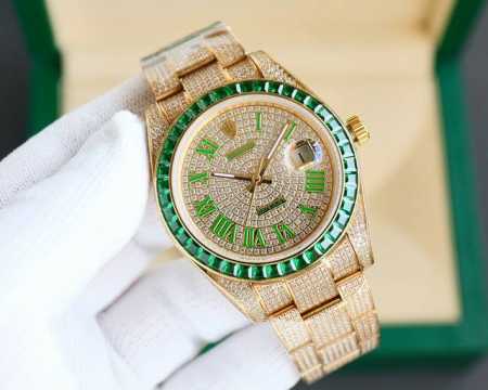 白 -金 扣子带钻+150 满钻版本日志！劳力士Rolex 震撼来袭！ 新款蚝式恒动日志系列 41腕表，堪为宝石镶嵌腕表系列之瑰宝。 永恒黄金腕表镶嵌最珍稀的钻 - 点击图像关闭