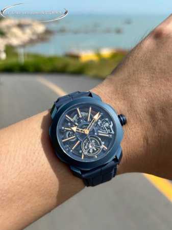 同价: Bvlgari 宝格丽 Octo Roma 镂空飞轮腕表,搭载进口高端全自动机械 。这款全新腕表沿袭了宝格丽Octo标志性的八角形设计，简约而充满力量， - 点击图像关闭