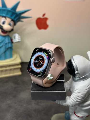 苹果Apple Watch 9代 粉色41Mm 原壳料开模 外观尺寸跟原装一样看不出假 正确粉色边框 跟原装无色差！！！ 原装Oled液晶屏 黑边跟分辨率跟正品