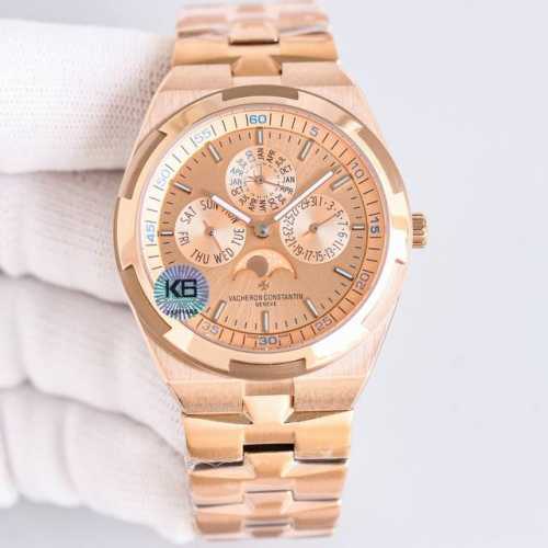 白 金 V3版本官方新色到货 江诗丹顿 纵横四海系列新款 4300V 120G-B102万年历多功能腕表 独家时尚版本 搭载与正品一致Cal. Qp机芯，配置O