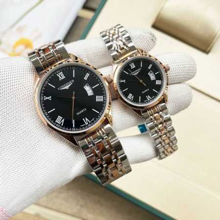 金+20钢带+20。 最新经典浪琴-Longines 情侣对表 原装进口石英机芯 钢化玻璃 316L精钢表壳 直径男40Mm女30Mm 厚8Mm如果今天的阳光停 - 点击图像关闭
