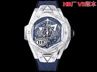 Hublot 宇舶 Hb厂V3版本认准细节 全新Big Bang Sang Bleu Ii 刺青二代 Hb厂 重生版 最新升级V3版本，到货 所有细节对版，顶级