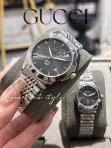 Gucci古驰经典对表，搭载石英进口机芯，男女款38Mm 28Mm表径，生活防水，情侣款佳搭，搭配精钢表带，上手漂亮 DDD