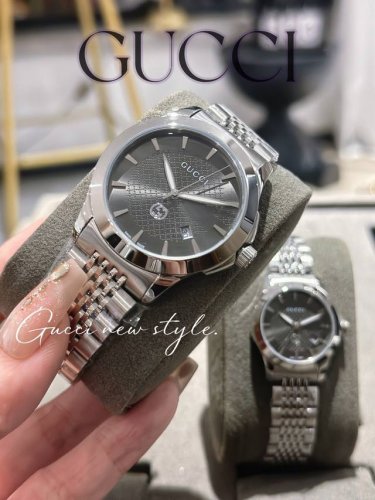 Gucci古驰经典对表，搭载石英进口机芯，男女款38Mm 28Mm表径，生活防水，情侣款佳搭，搭配精钢表带，上手漂亮 DDD