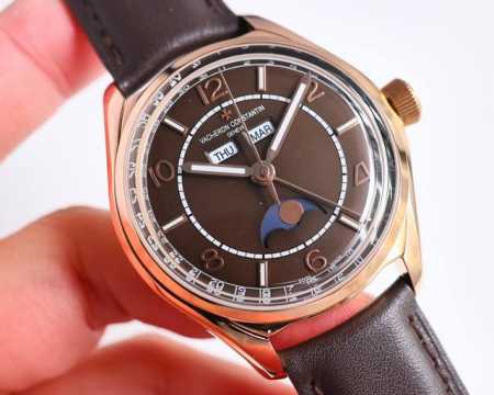 白壳 金壳 Gr力作 Vc江诗丹顿伍陆之型 Fiftysix全日历系列 腕表 型号 4000E 000A-B548 B439 B438 B065 表壳 尺寸40 - 点击图像关闭