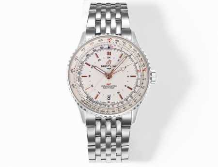 白 -金 钢带+100 Tw真情演绎，百年灵 Breitling 航空计时1系列 到货！！！又一枚航天飞行员腕表由此诞生！新款百年灵包含了四大要素：坚固可靠、功 - 点击图像关闭