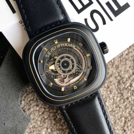 支持香港、美国直邮 七个星期五 Sevenfriday机芯：原装日本西铁城82S7机械机芯镜面：强化蓝光玻璃表带：进口小牛皮带材料：高级316精钢鑫表壳尺寸：4 - 点击图像关闭