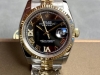 劳力士Rolex 单历 日志型系列 36Mm 直径36Mm 机芯搭载全自动机械机芯 圈口劳力士Ringcommand三角坑纹 光圈 镜面防刮蓝宝石玻璃镜面 材质
