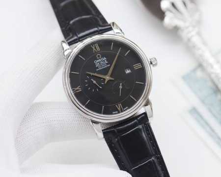 白壳 ，金壳 ，钢带20 品牌：欧米茄-Omega 类型：男士腕表 壳套：顶级版316精钢l 表带：进口小牛皮表带 316L精钢表带 机芯：全自动机械机芯 镜面 - 点击图像关闭