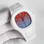 Aet 全陶瓷 9015机 Tiffa 5711鹦鹉螺』 Patek Philie H 鹦鹉螺系列 陶瓷制作表壳与表带，已经赢得了一大波欢心和满满的期待，整体感