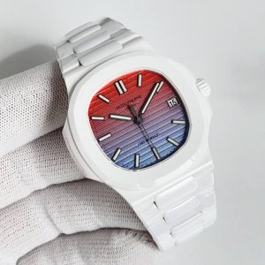 Aet 全陶瓷 9015机 Tiffa 5711鹦鹉螺』 Patek Philie H 鹦鹉螺系列 陶瓷制作表壳与表带，已经赢得了一大波欢心和满满的期待，整体感