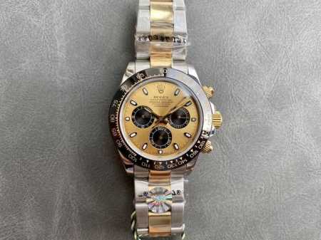 白 ，金 Sk Factory 劳力士Rolex 迪通拿系列超强夜光！ 直径 40Mm 机芯 香港正明珠机械机芯 圈口 进口精抛光圈 陶瓷圈 镜面 防刮蓝宝石玻 - 点击图像关闭
