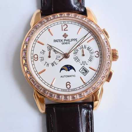 白壳 金壳 钻50 百达翡丽Patek Philippe惊艳登场，42毫米的表径适配大众男性手寸，非常商务可亦休闲。视觉冲击力强，令人过目不忘，实物质感更加优美 - 点击图像关闭