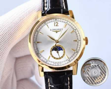 白 -金 浪琴longines经典复古系列1832型号月相腕表闪亮登场 简约优雅尽显从容气度 尺寸 40X12毫米 不放过任何细节 一丝不苟的还原名匠系列的优雅 - 点击图像关闭