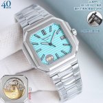 白 -金 新品百达40Mm ppfactory百达翡丽 调时不停秒，认准对版摆轮机芯，厚度跟官方一致8.5Mm。百达翡丽 新品Cubitus 7128 中号 4