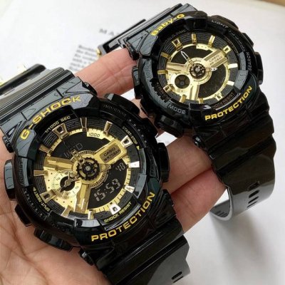 保证 支持验证 卡西欧情侣款美美哒，卡西欧侣情款式！男外款径52尺寸。女款43尺寸 卡西热欧卖款Ga-110 原抬单手灯卡西欧G-Shock--经典震防表盘设计