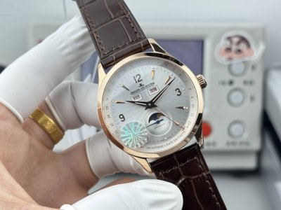 白 -金 5C Factory 心诚所致，震撼推出精细美学代表之作 Jaeger-Lecoultre积家大师系列 1558420市场最高版本6点位真小秒 精彩细