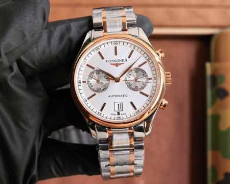 金+20V7版本推荐台湾厂做工浪琴-Longines 名匠系列制表大师机械手表，新款蓝色经典，多功能4813机芯，经典多功能款式，经典指针，蓝宝石鱼眼水晶镜面， - 点击图像关闭