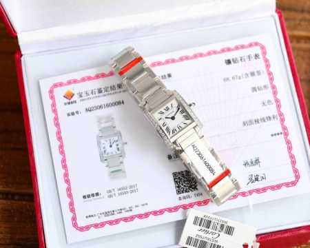 高端硬货 。独家首发！又一重磅来袭！卡家坦克真钻小表，表径25Mm*20Mm，原装瑞士石英机芯 ，24颗vs1.7天然真钻！经过中国gtc检测机构权威认证！给我 - 点击图像关闭