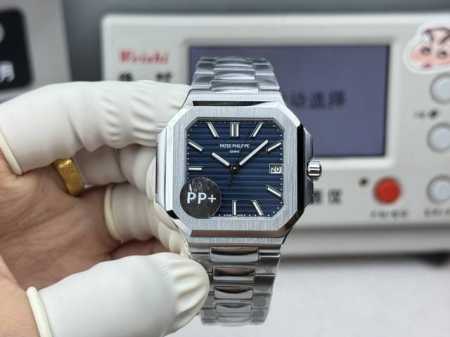 pp+ 百达翡丽 方形 新系列Cubitus 5821腕表 搭载定制9015改Cal.26-330 Sc一体机，调时不停秒，调时不停秒，摆轮位置均与一致，新扣款 - 点击图像关闭