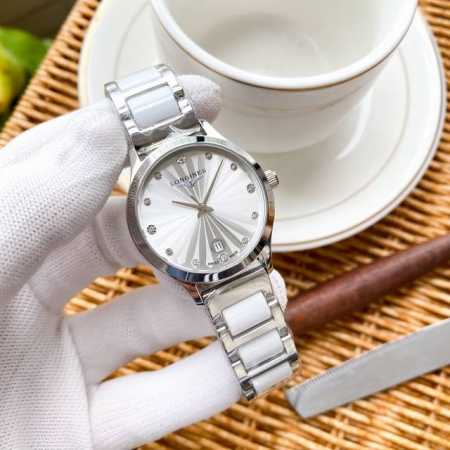 白 -金 钢带+20 陶瓷+40。浪琴-LONGINES精品女表携手而来，简约精致，品质精湛，热卖全城。采用进口石英机芯，顶级316精钢表壳，进口小牛皮表带，矿 - 点击图像关闭