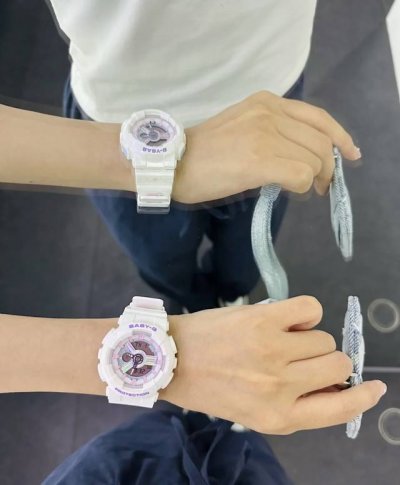 Td Goodbai X卡西欧联名款～ 收到联名表了，爱死了！[哇R][哇R][哇R] 对于戴表星人来说，真是欢天喜地～ 无论颜色还是大小，都在我心巴上！！[哭