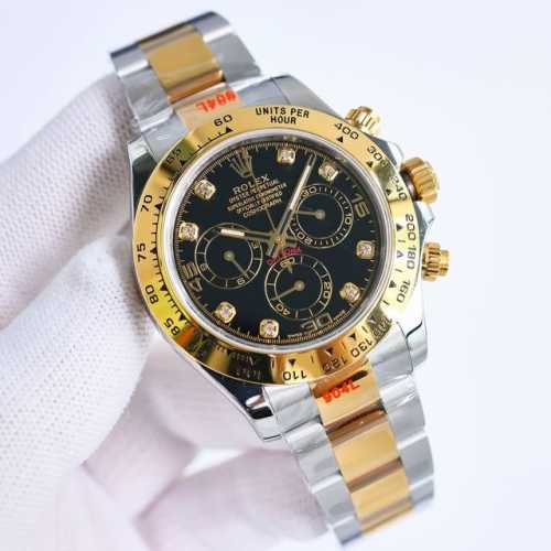 18K出品 18K包金 现货供应 Rolex-劳力士 迪通拿系列 Rw1 Gtc中国国检检测证书，联网可查！一档调时 计时秒针 3字位9字位小针 功能原装一致！