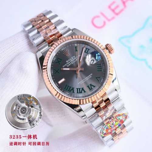 顶级复刻 白壳 金壳 钻50 Clean厂 C厂 劳力士 Rolex 日志系列 Ea1 最新推出，定制版一表一码，热门款式 直径 36Mm日志 3235机 ①:
