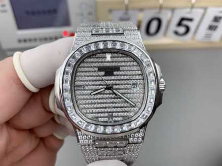 Dw V2升级百达鹦鹉螺满钻 实物拍摄571910G-010 - 点击图像关闭