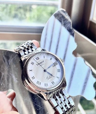 原单品质 Tissot 天梭 型号：T006.407.11.033 力洛克系列 钢带黑面数字机械男装瑞士 2824机芯 蓝宝石玻璃 316精钢，表盘直径39.5