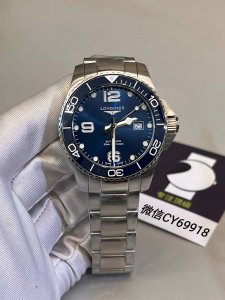 浪琴康卡斯水中霸主，荣耀降临。劈波斩浪，勇往直前。 表壳 腕表尺寸41X12Mm。316L精钢壳套完美无瑕，打磨工艺高超，延续一丝不苟的卓越品质，树立业界新标杠