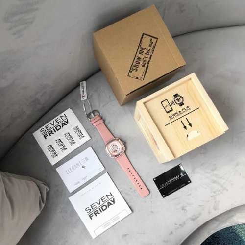 一手独家现货 原单七个星期五 Sevenfriday自动机械女表 Sf-B 02-A043 支持Ios 安卓Nfc软件验防伪 支持专柜验货 大小47.6Mm*4