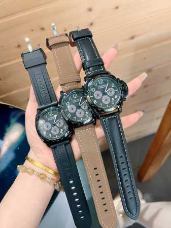 品牌沛纳海，尽显高端品质。6针显示，跑秒石英，专用超强夜光，30米防水。panerai沛纳海拥有逾150年的品牌历史。二十世纪起作为意大利海军精密仪器供应商，与 - 点击图像关闭