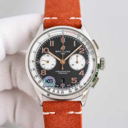 Tw新品百年灵璞雅b01计时腕表premier B01 Chronograph 吴彦祖同款 材质 316L精钢 直径 42毫米 厚度 13.65毫米 表镜 锅盖 - 点击图像关闭