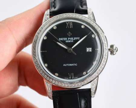 白钻壳 金玫钻壳 百达翡丽-Patek Philippe-火热新款式，新款锅盖，耗时长达8个月！超薄男士自动机械腕表，采用进口原装9015机芯，每小时振频288 - 点击图像关闭