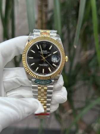 340独家实拍图 劳力士 日志系列 41Mm，版本瑞士机芯，全自动机械表男士腕表 rolex Automatic Mechanical Watch For Me - 点击图像关闭