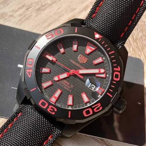 新款高颜值有货，Original Tagheuer,泰格豪雅竞潜系列16500。 ~43Mm表径，蓝宝石镜面，超强夜光指针，原装瑞士机芯，支持拆机，超高难度精钢