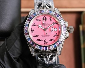 新品 劳力士Rolex“春宫表”17世纪末，为满足贵族对奢华艺术的追求，欧洲制表师们特将春宫图案绘制在钟表之上，于是华丽的“春宫表”从此诞生劳力士顶级玩物毒货，