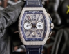 Abf全新版本 Franck Muller 法兰克穆勒 V45蓝色遊艇7750机 44X54 Mm 1.表壳 100%原版开模 三明治结构表壳 中间内侧 蓝色的