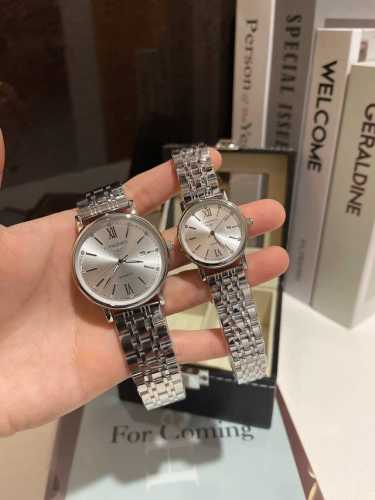 白壳 金壳 钢带+20浪琴-Longines 精品情侣腕表 经典三针设计 尊贵大气 绅士风范 卓越品质 热卖全城 采用进口石英机芯 顶级316精钢表壳 进口小牛