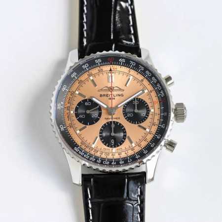 皮带 钢带 F1新品：百年灵 全新航空计时 Rw5 腕表Navitimer问世70周年，百年灵以大胆色彩焕新演绎经典腕表。尺寸43Mm，迭代款无疑是地道的航空计 - 点击图像关闭