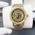 皮 钢 百达翡丽-patek philippe精品男士腕表 尊贵大气 绅士风范 高端矿物质防刮镜面玻璃 耐磨316L精钢表壳 耐磨进口小牛皮表带 全自动进口机械