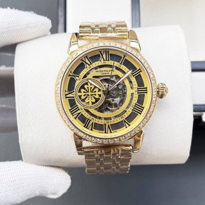 皮 钢 百达翡丽-patek philippe精品男士腕表 尊贵大气 绅士风范 高端矿物质防刮镜面玻璃 耐磨316L精钢表壳 耐磨进口小牛皮表带 全自动进口机械