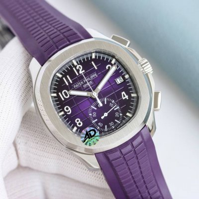 甲板V2版本 一体机 金+50 Mma-百达翡丽 Aquanaut系列，手雷计时系列 腕表型号：5968A-001一体机芯 Pp 50毫米不锈钢表壳 计时指针、