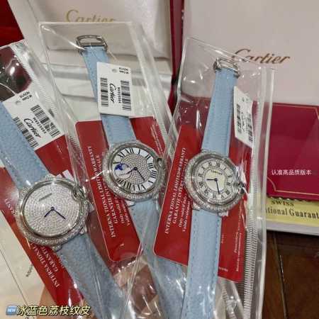 卡地亚 Ballon Bleude Cartier 蓝气球系列腕表、将卡地亚经典设计元素化为己有，并创造出一个全新的面貌，如同女子改换了妆容；优雅，是一种生活的 - 点击图像关闭