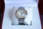 实拍 卡地亚蓝气球 Cartier Ballonbleu 原版开模 顶级 同步 类型：顶奢级男士自动机械腕表 镜面：镀膜镜面 指针：时，分，秒 表面：扭索纹银白