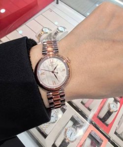 金+20Tissot 天梭 小美人系列 2025年最新款T152 三码合一 双卜蓝宝石镜面 瑞士进口石英机芯 原装双按蝴蝶扣