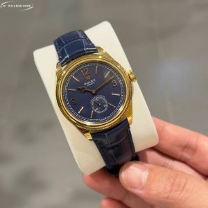 今日推荐-“藏青色的恒动1908型”R+Factory 新增力作 超薄90克配重版二针半商务款 劳力士Rolex 恒动1908型 尺寸：39Mm9.8Mm 独家